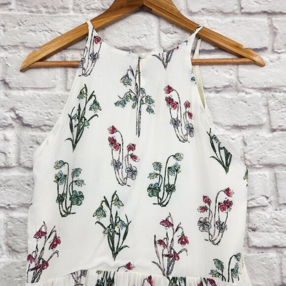 Disney x Lauren Conrad Alice in Wonderland Midi Dress Floral Sleeveless Medium - Picture 7 of 14